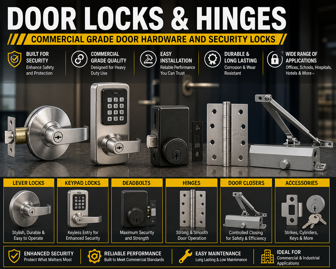 Door Locks & Hinges